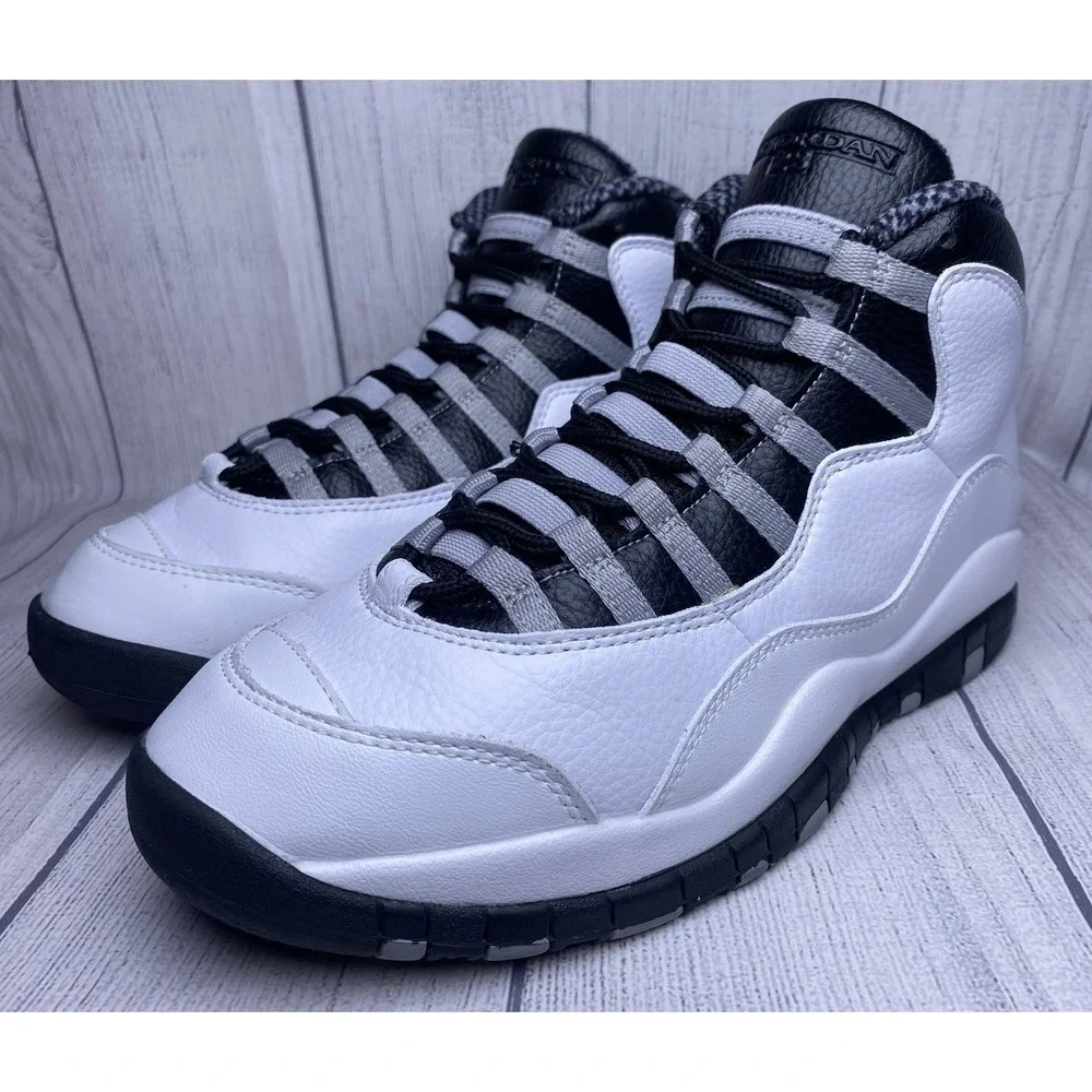 Authentic Men's Size 8 Nike Air Jordan X‎ 10 Retro 2025 Steel HJ6779-104 Worn 1X